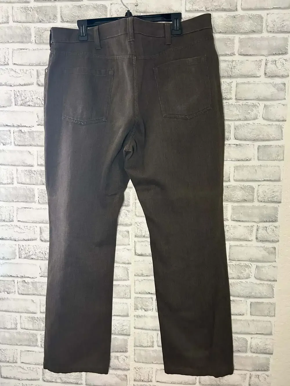 Kenneth Cole New York Men's Brown Five-Pocket Straight Leg Pants